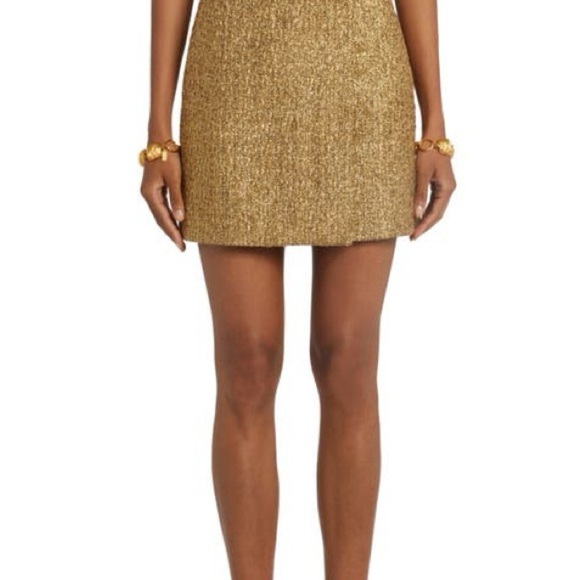 H&M Gold Mini Skirt - Picture 1 of 10